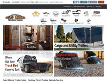 Tablet Screenshot of goldmedaltrailersales.com